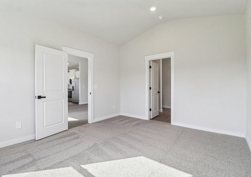 Each bedroom has its own closet