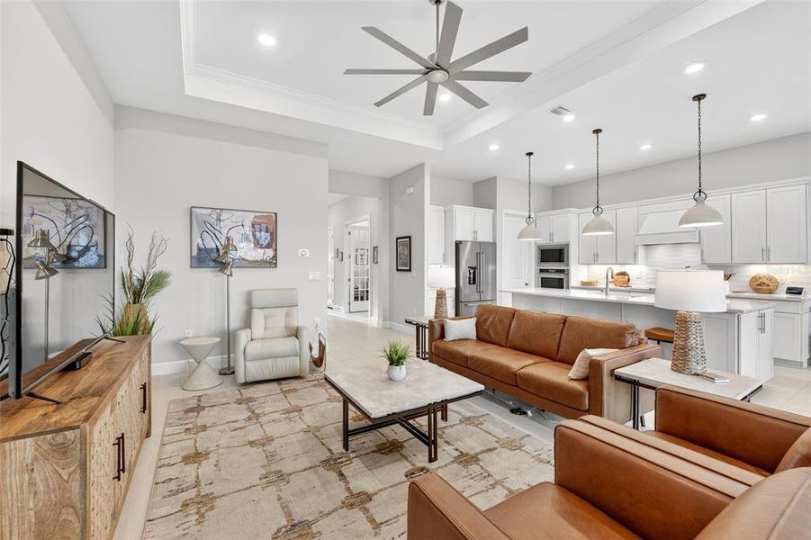 Furnished interior view inside a new home in , Venice (Image 12).