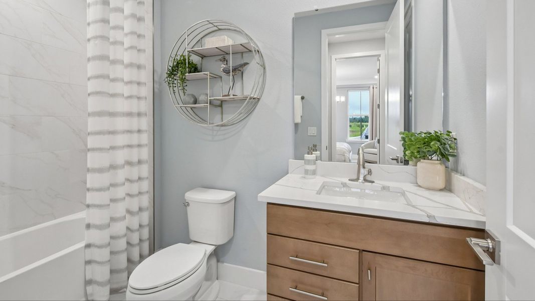 Representative furnished interior of a home built from the Marigold by DRB Homes in Ardisia Park, New Smyrna Beach (Image 37).