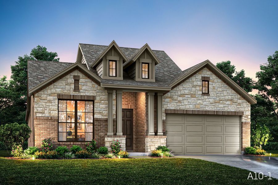 Sedona A10-1 Brick - Front Entry