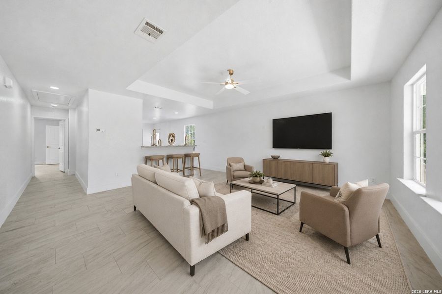 Furnished interior view inside a new home in , Spring Branch (Image 4). Furnished interior view inside a new home in , Spring Branch (Image 4).