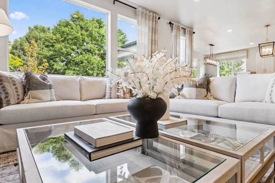 Representative furnished interior of a home built from the Silverton by Landsea Homes in Highlands Preserve, Mead (Image 25).
