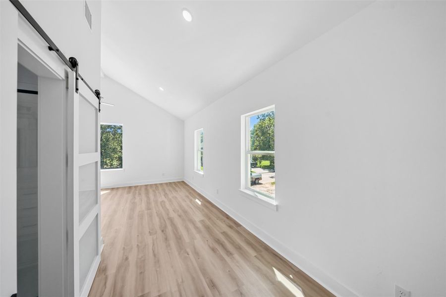 Primary bedroom closet.