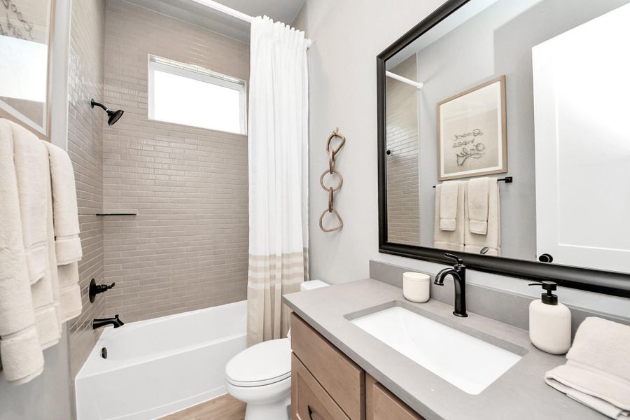 Furnished interior view inside a new home in Meridiana, Manvel (Image 29).