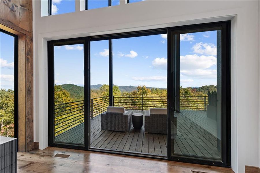Exterior details and patio area of a home in , Blue Ridge (Image 35). Exterior details and patio area of a home in , Blue Ridge (Image 35).
