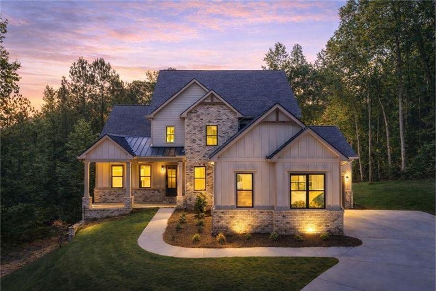 Front exterior of a new home in , Jefferson, GA, highlighting curb appeal (Image 27).