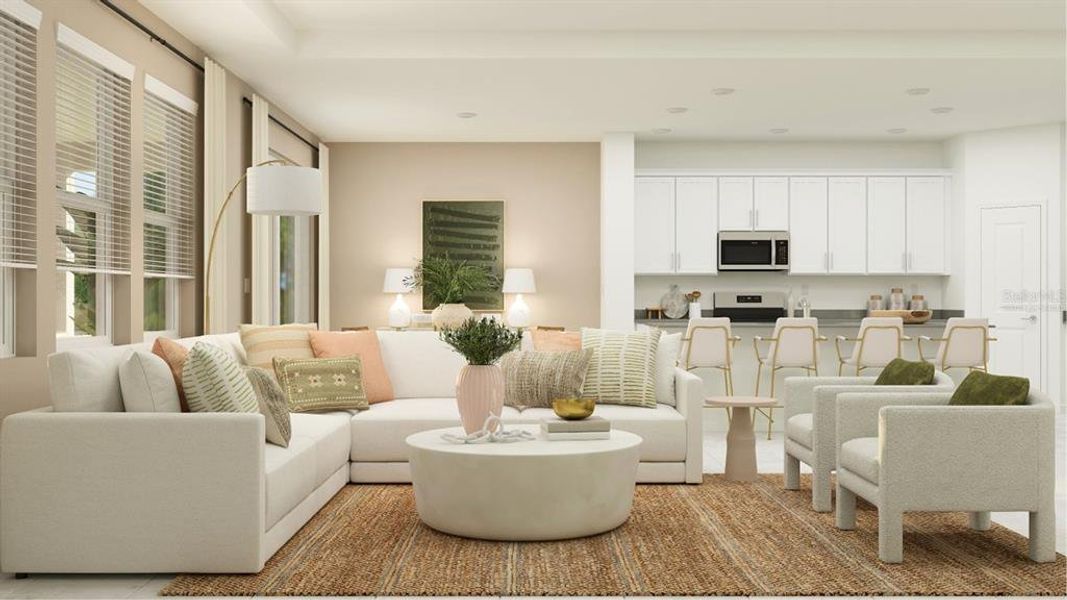 Furnished interior view inside a new home in Meadow Pointe, Groveland (Image 9).