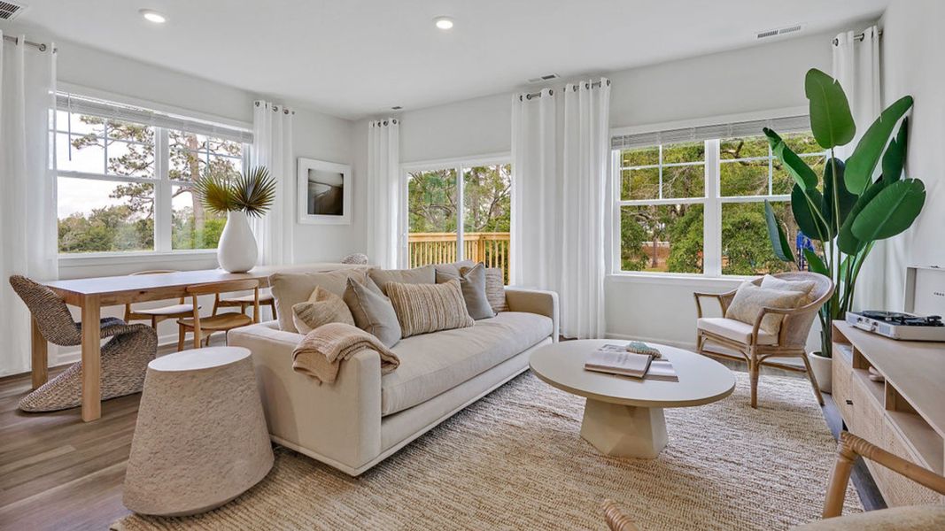 Furnished interior view inside a new home in Indigo Preserve Townhomes, Leland (Image 7).