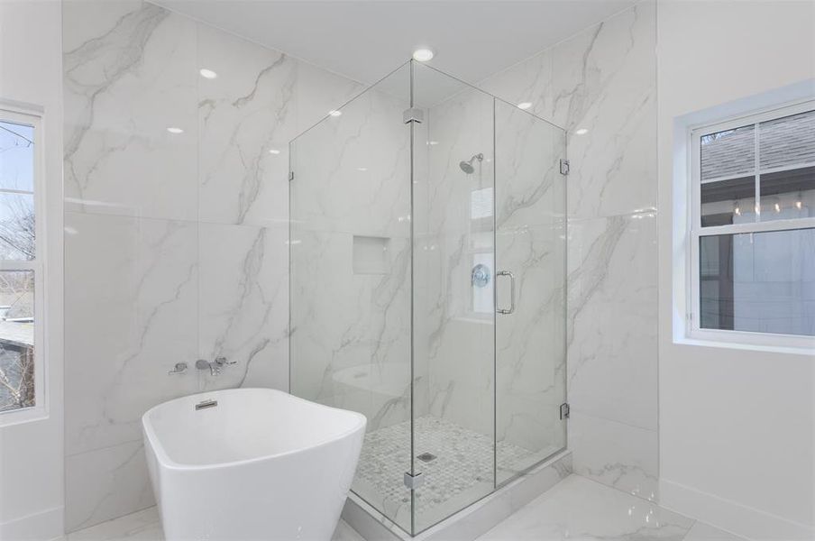 Bath and Tub in primary bath