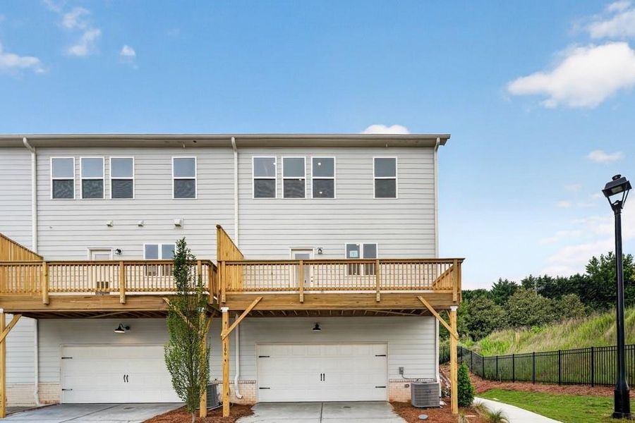 Exterior details and patio area of a home in Chandler Run, Tucker (Image 26).