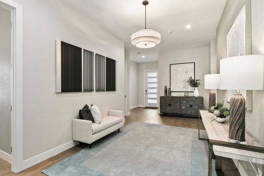Furnished interior view inside a new home in Pelican Shores at Water Valley, Windsor (Image 15). Furnished interior view inside a new home in Pelican Shores at Water Valley, Windsor (Image 15).