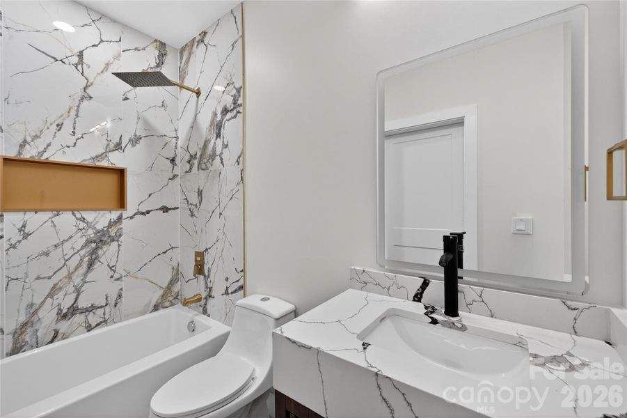 Furnished interior view inside a new home in , Charlotte (Image 17).