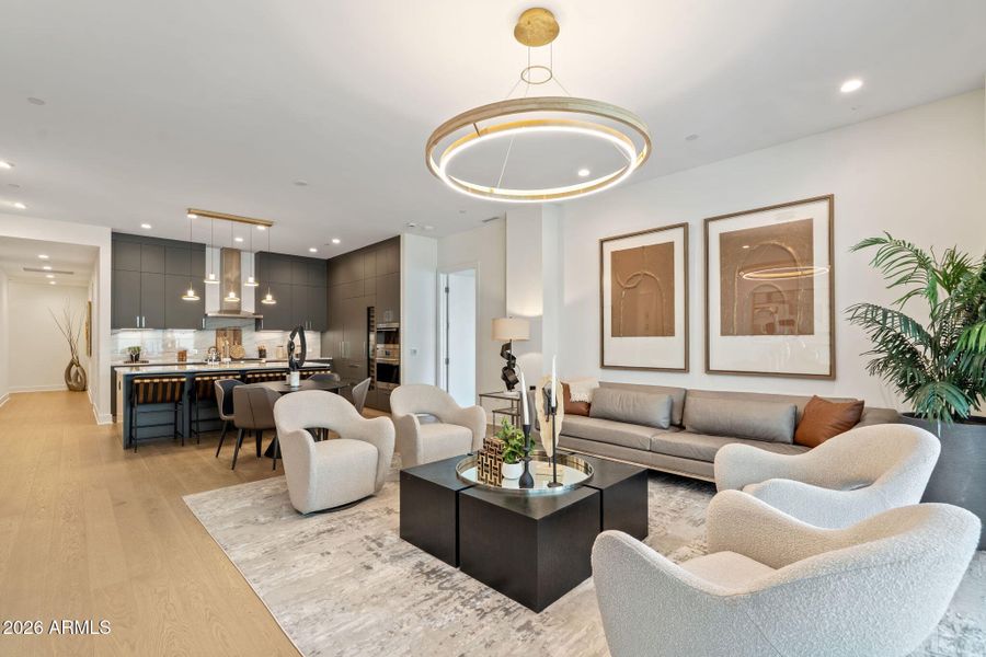 Designer Living with Statement Lighting