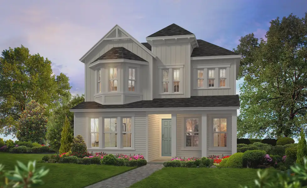 Representative exterior photo of a completed home built from the Primrose by ICI Homes in Persimmon Park, Wesley Chapel, FL (Image 4). Representative exterior photo of a completed home built from the Primrose by ICI Homes in Persimmon Park, Wesley Chapel, FL (Image 4).