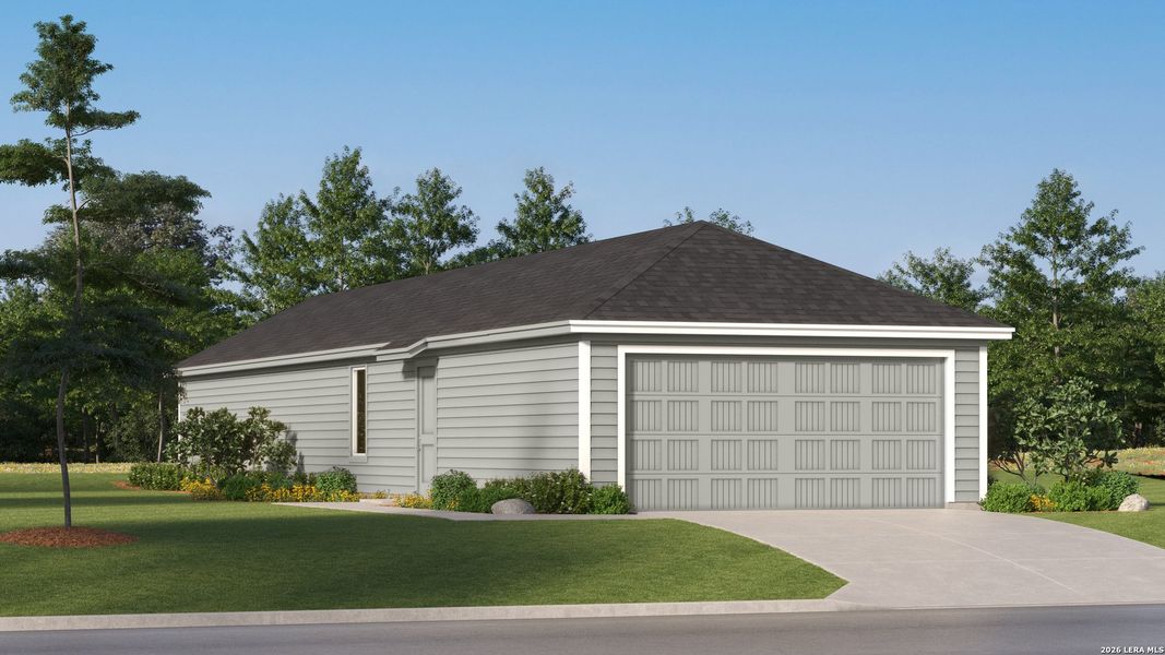 Front exterior of a new home in Brookmill, San Antonio, TX, highlighting curb appeal (Image 1). Front exterior of a new home in Brookmill, San Antonio, TX, highlighting curb appeal (Image 1).