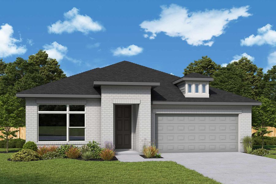 Representative exterior photo of a completed home built from the The Pine by David Weekley Homes in Flat Creek, Castroville, TX (Image 12). Representative exterior photo of a completed home built from the The Pine by David Weekley Homes in Flat Creek, Castroville, TX (Image 12).