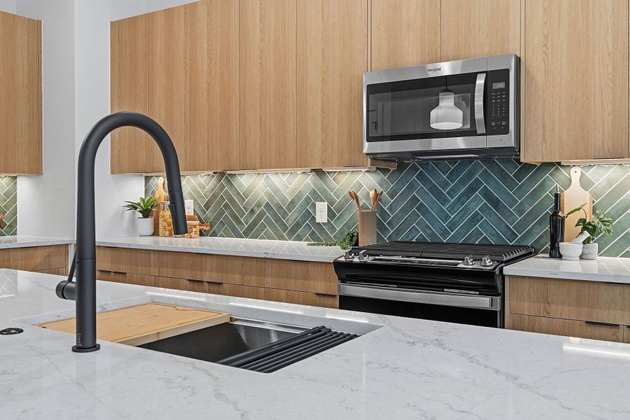 Close-up of interior finishes inside a home in , Austin (Image 17).