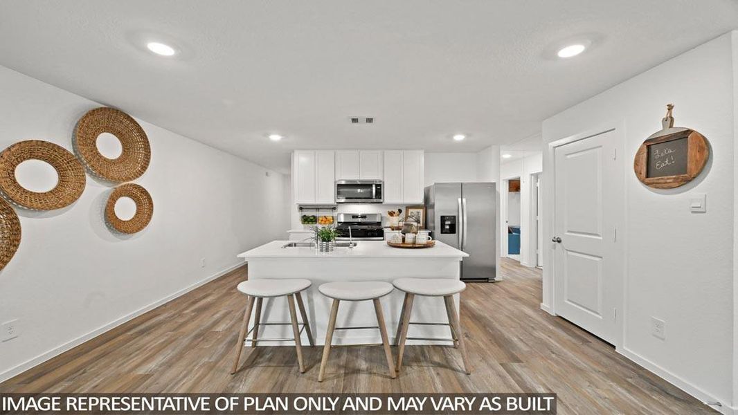 Furnished interior view inside a new home in Lexington Heights, Willis (Image 5).