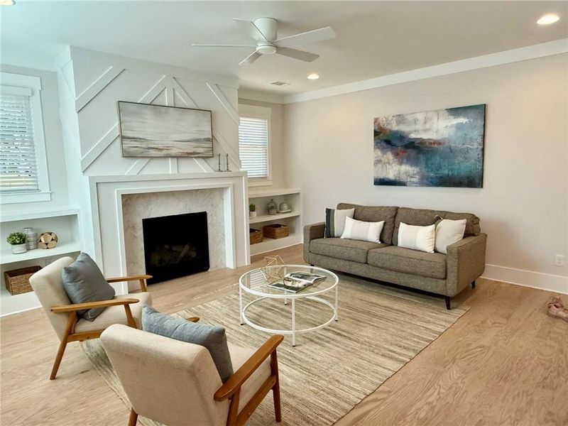 Furnished interior view inside a new home in , Atlanta (Image 33).