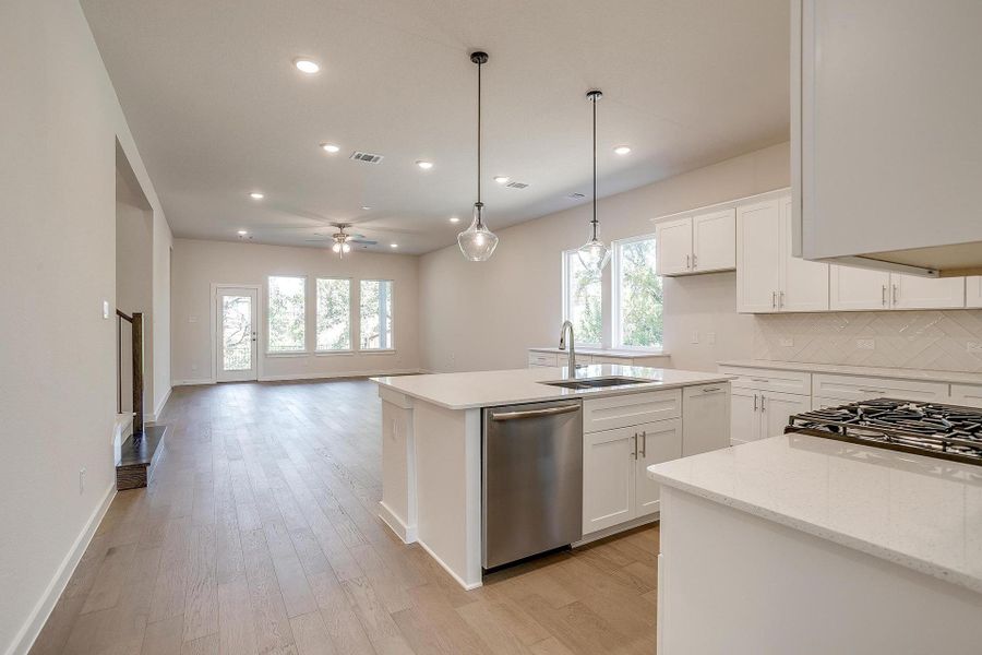 Representative furnished interior of a home built from the Longview by Graham Hart Home Builder in Talon Hills, Fort Worth (Image 10). Representative furnished interior of a home built from the Longview by Graham Hart Home Builder in Talon Hills, Fort Worth (Image 10).