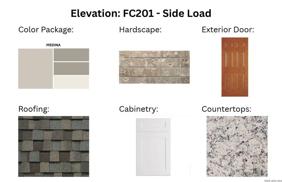 Sample of building materials used in homes in Wildwood Reserve, San Antonio (Image 3).