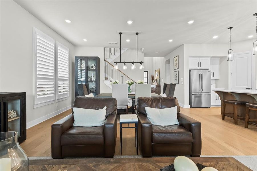 Furnished interior view inside a new home in Trinity Falls, McKinney (Image 10).