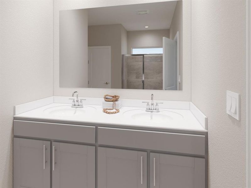 Furnished interior view inside a new home in Lakehaven - Premier Series, Farmersville (Image 2). Furnished interior view inside a new home in Lakehaven - Premier Series, Farmersville (Image 2).