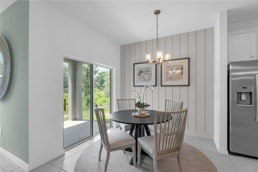 Furnished interior view inside a new home in Covered Bridge at Liberty Bluff, Haines City (Image 22).