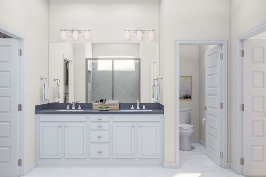 Furnished interior view inside a new home in Lagos Reserve, Manor (Image 9).