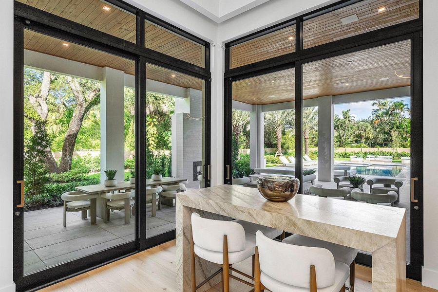 Furnished interior view inside a new home in , Delray Beach (Image 34).