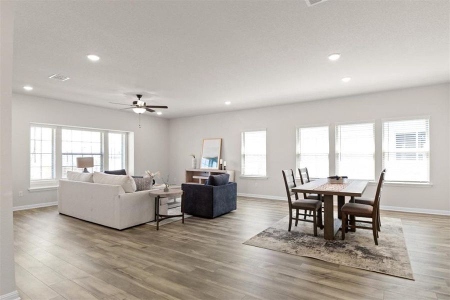 Furnished interior view inside a new home in Saddle Creek, Georgetown (Image 14).