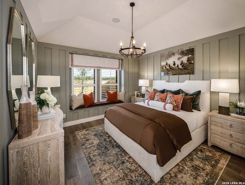 Furnished interior view inside a new home in Alsatian Oaks, Castroville (Image 37).