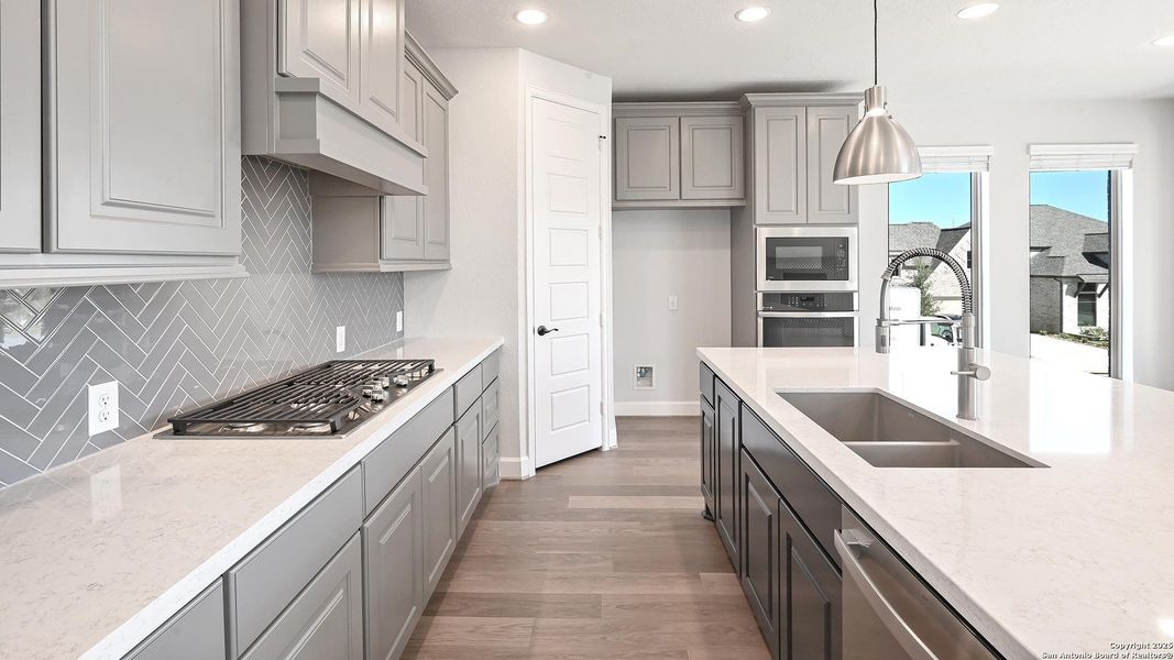 Furnished interior view inside a new home in Johnson Ranch 55', Bulverde (Image 11). Furnished interior view inside a new home in Johnson Ranch 55', Bulverde (Image 11).