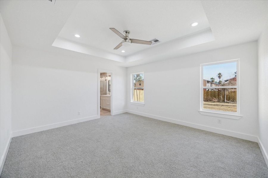 Generous sized primary bedroom