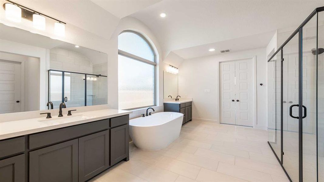 Furnished interior view inside a new home in North Sky 65', Celina (Image 11). Furnished interior view inside a new home in North Sky 65', Celina (Image 11).