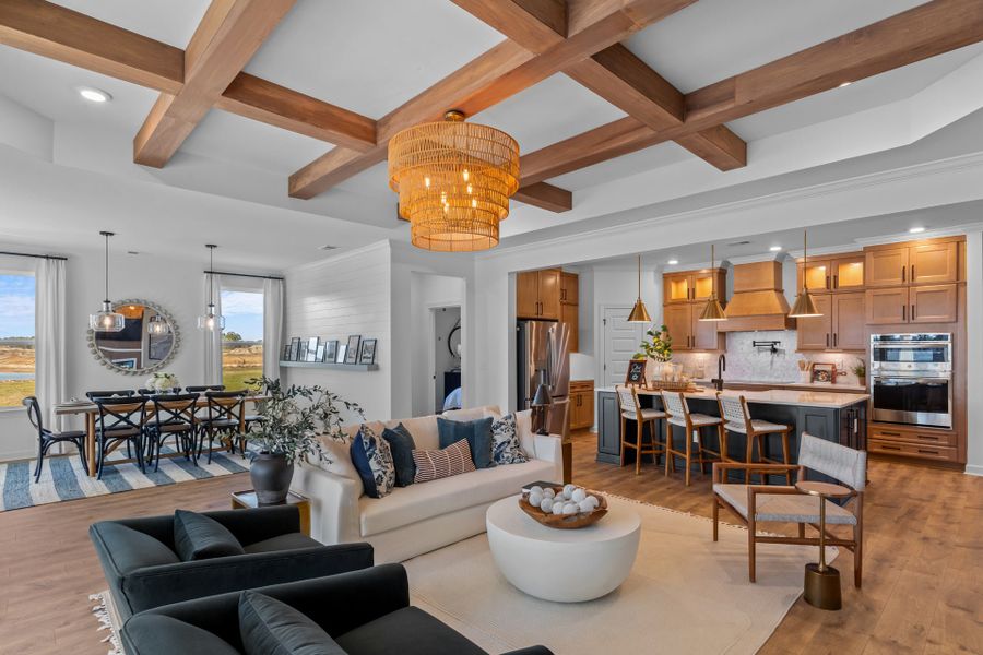 Representative furnished interior of a home built from the The Surfrider by Chesapeake Homes in Coastal Club of the Carolinas, Calabash (Image 30).