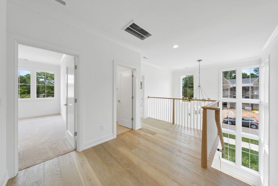 Representative unfurnished interior of a home built from the Abigail by Homes by Dickerson in The Founding at Blue Ridge, Raleigh (Image 21).