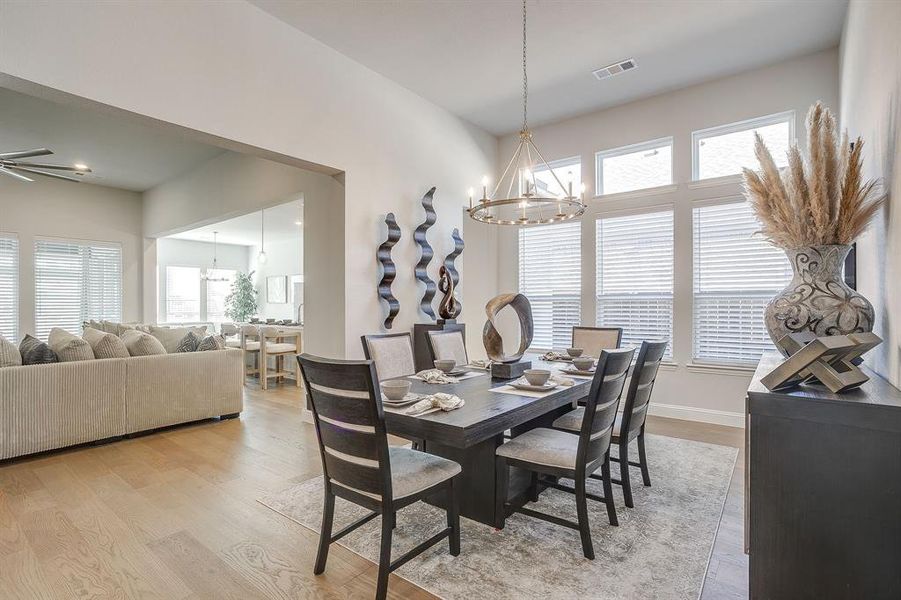 Furnished interior view inside a new home in M3 Ranch 60s, Mansfield (Image 36).