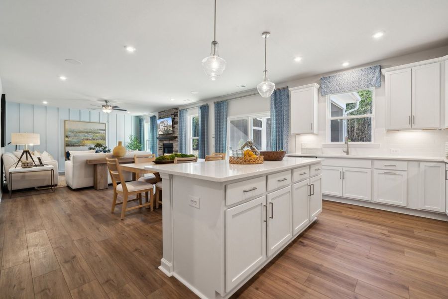 Kitchen with Breakfast Area and Family Room