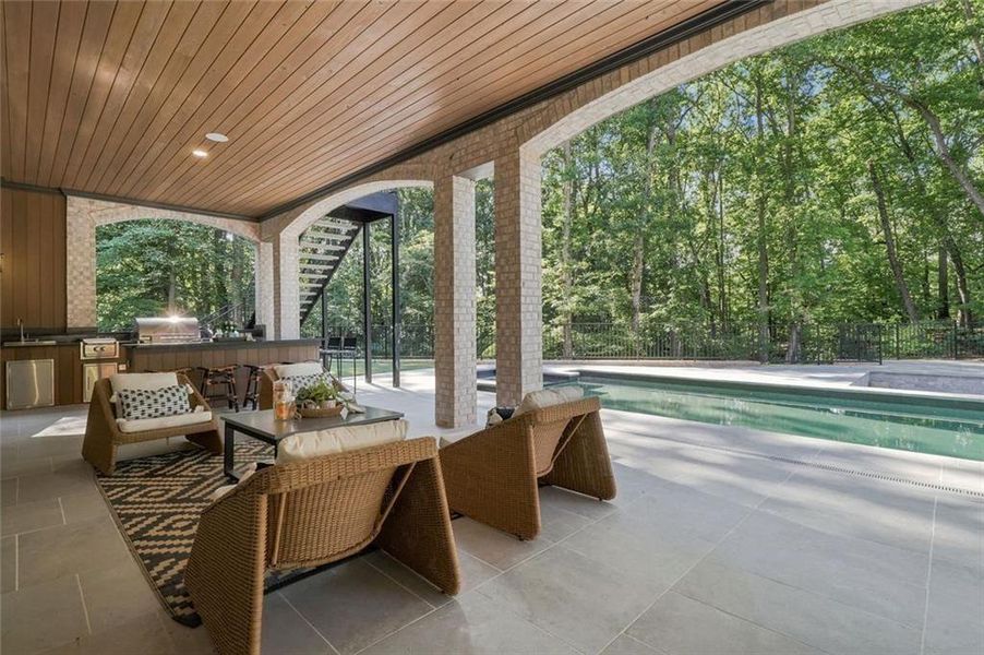 Exterior details and patio area of a home in , Alpharetta (Image 52). Exterior details and patio area of a home in , Alpharetta (Image 52).