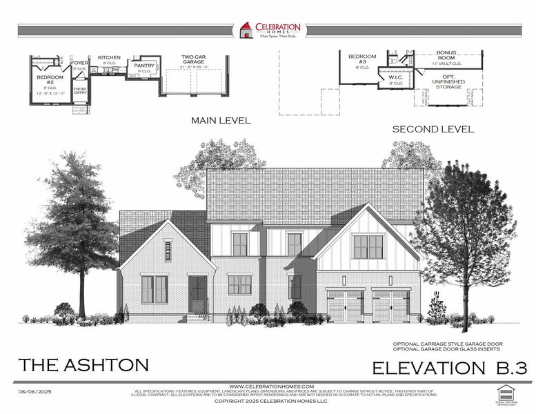Representative rendering of the exterior for the Ashton by Celebration Homes (Image 14).
