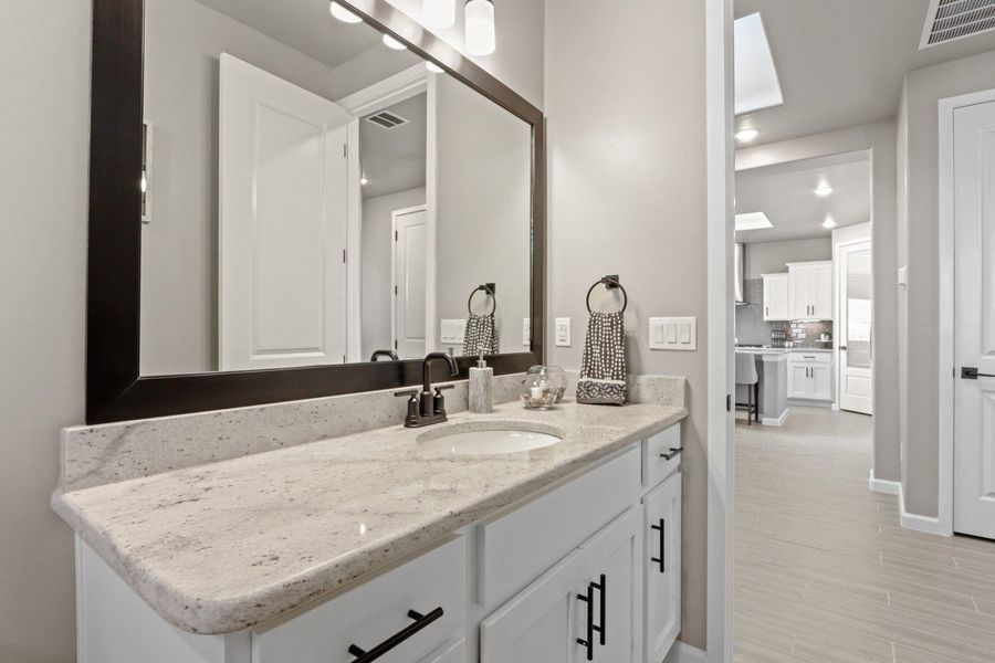 Representative furnished interior of a home built from the Pershing by Hakes Brothers in Paseo Del Este, El Paso (Image 37).