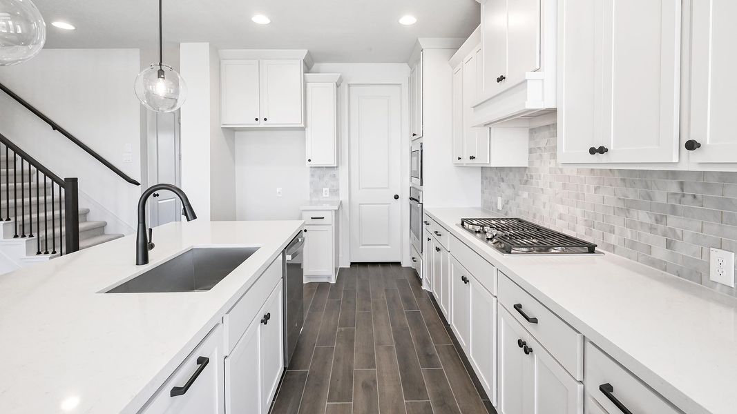 Furnished interior view inside a new home in Crosswinds 50', Kyle (Image 10). Furnished interior view inside a new home in Crosswinds 50', Kyle (Image 10).