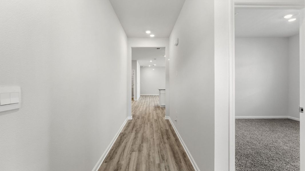 Representative unfurnished interior of a home built from the The Creekside by D.R. Horton in Liberty, Panama City (Image 14). Representative unfurnished interior of a home built from the The Creekside by D.R. Horton in Liberty, Panama City (Image 14).