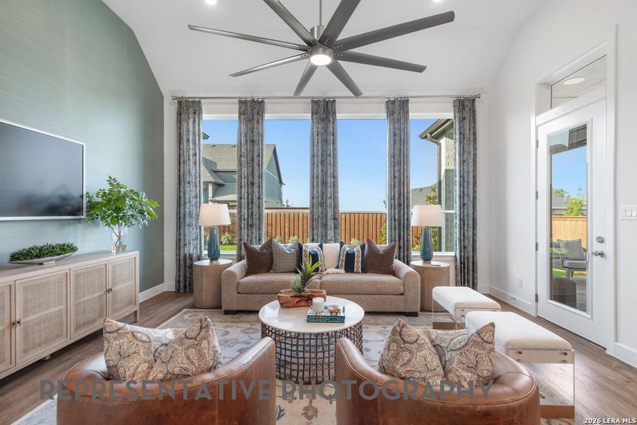 Furnished interior view inside a new home in Briggs Ranch, San Antonio (Image 31).