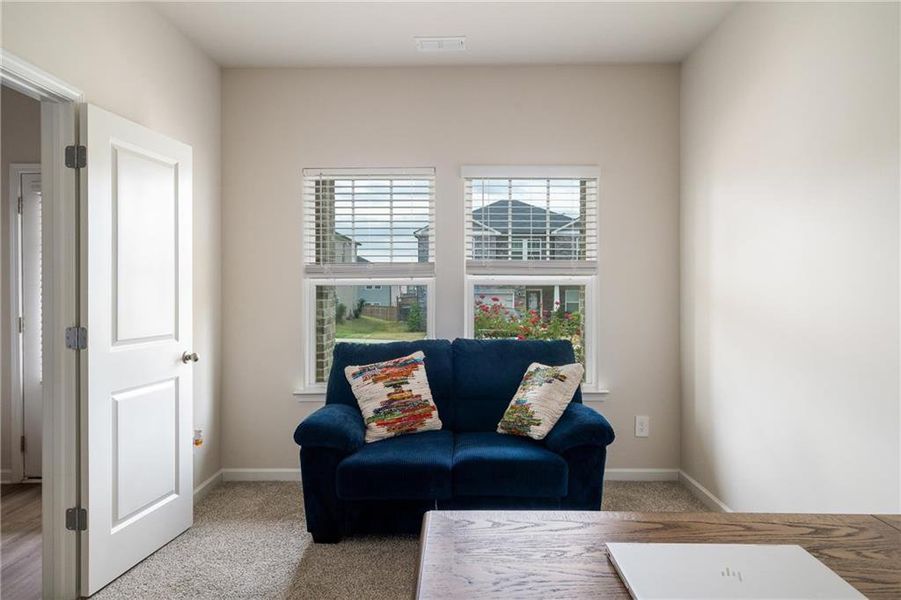 Furnished interior view inside a new home in Creekside at Oxford Park, Fairburn (Image 5). Furnished interior view inside a new home in Creekside at Oxford Park, Fairburn (Image 5).