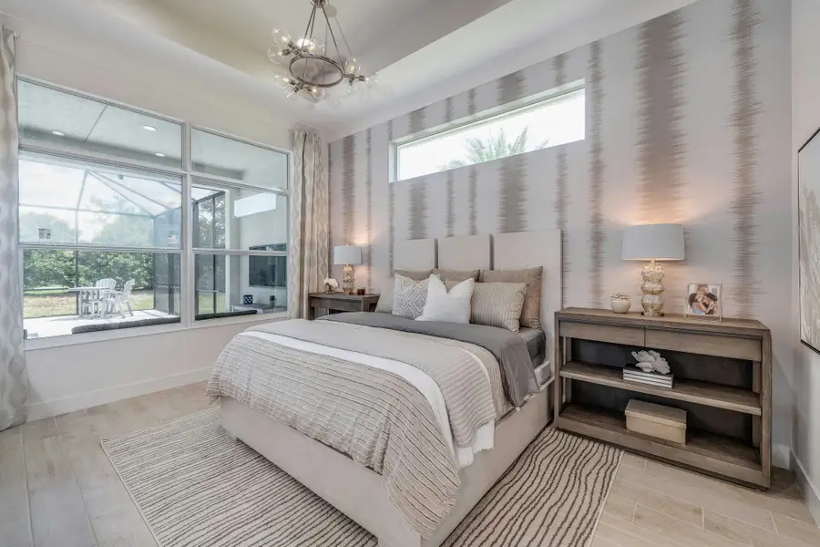 Furnished interior in a model home at Bent Pine Preserve in Vero Beach (Image 4).