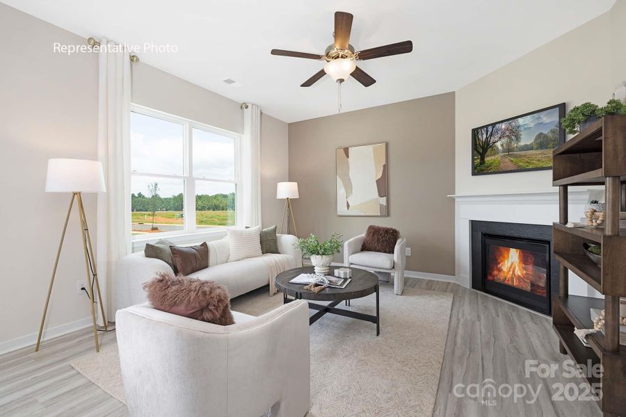 Furnished interior view inside a new home in Villages of Maiden, Maiden (Image 3).