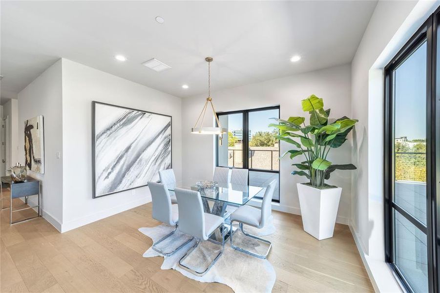 Furnished interior view inside a new home in , Dallas (Image 6).