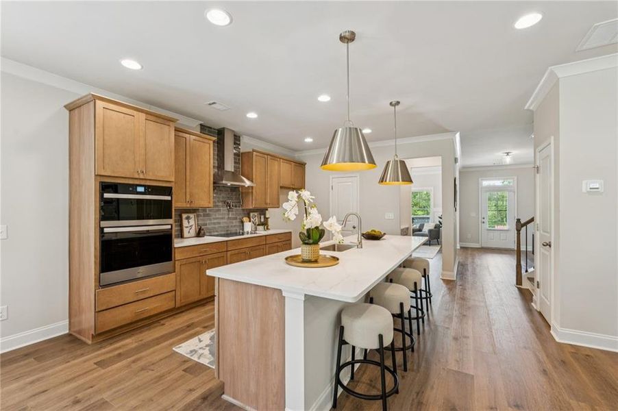 Furnished interior view inside a new home in , Flowery Branch (Image 12). Furnished interior view inside a new home in , Flowery Branch (Image 12).